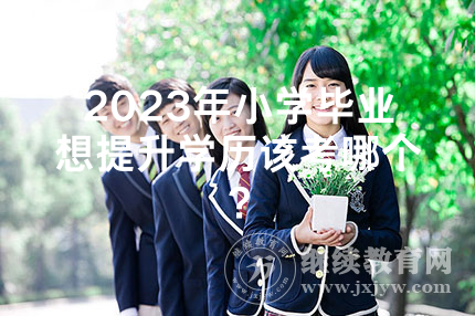 2024年湖南小学毕业想提升学历该考哪个？